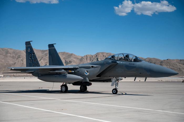 参与虚拟演习的美军（图1），F-15EX战机首次参与演习 图源：社交媒体