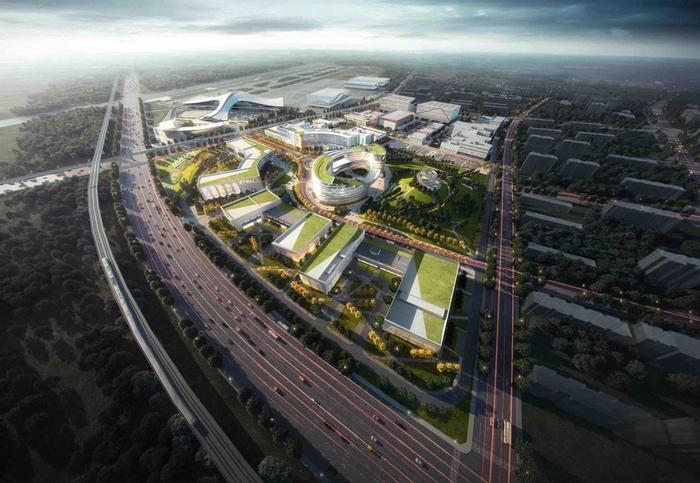 民航科技创新示范区B区模拟验证机场效果图。民航二所文宣部供图