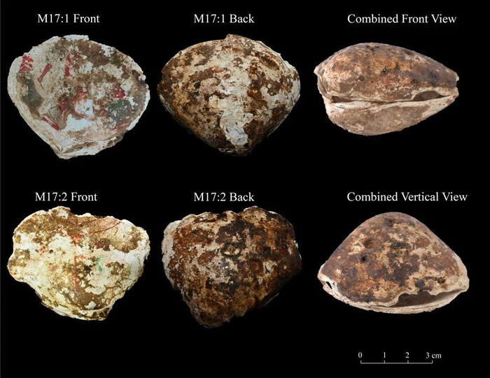 △两件贝壳画的多视图