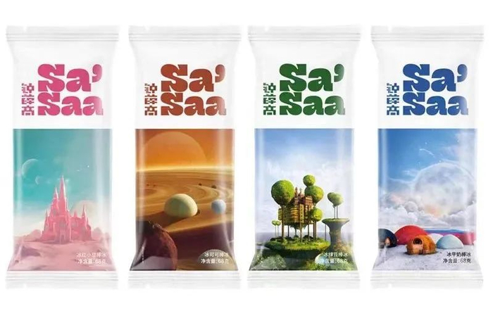 钟薛高推出的平价雪糕品牌Sa’Saa，图源钟薛高官网