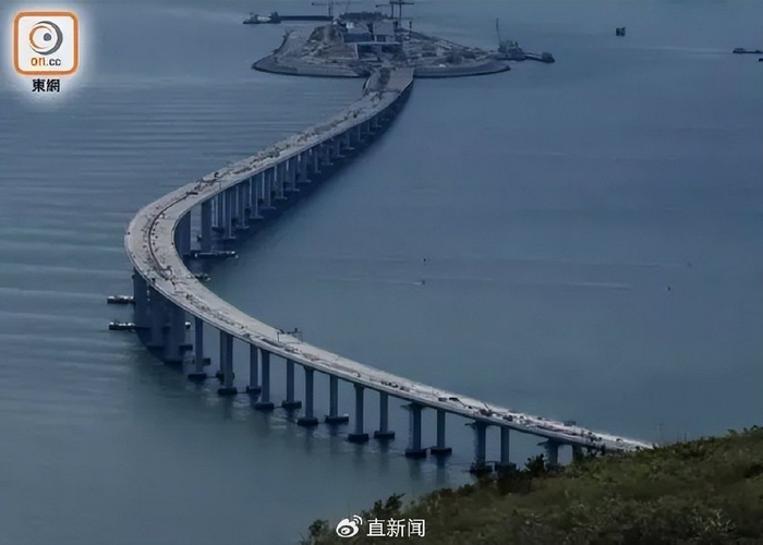 港珠澳大桥香港段 图源：香港“东网”