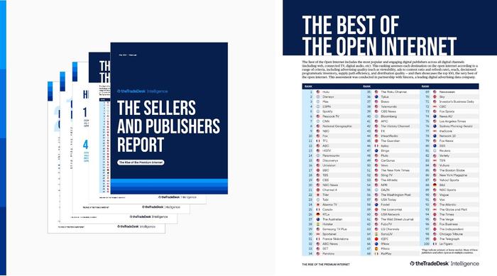 The Trade Desk最新《卖家与出版商报告:优质互联网的崛起》与百家高价值出版商名单