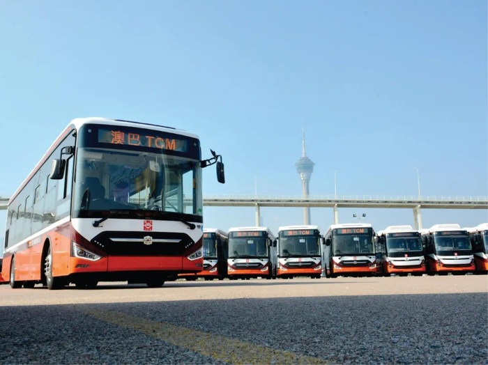 南光澳巴更新焕新的 469 部国产新型环保增程式电动巴士今年完成投运