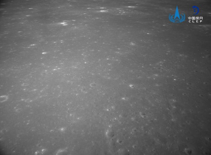   嫦娥六号着陆器降落相机拍摄影像图2。（国家航天局供图）
