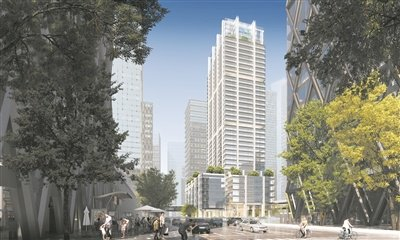 图为位于广州国际金融城东区的科创大厦（效果图）。  受访单位供图