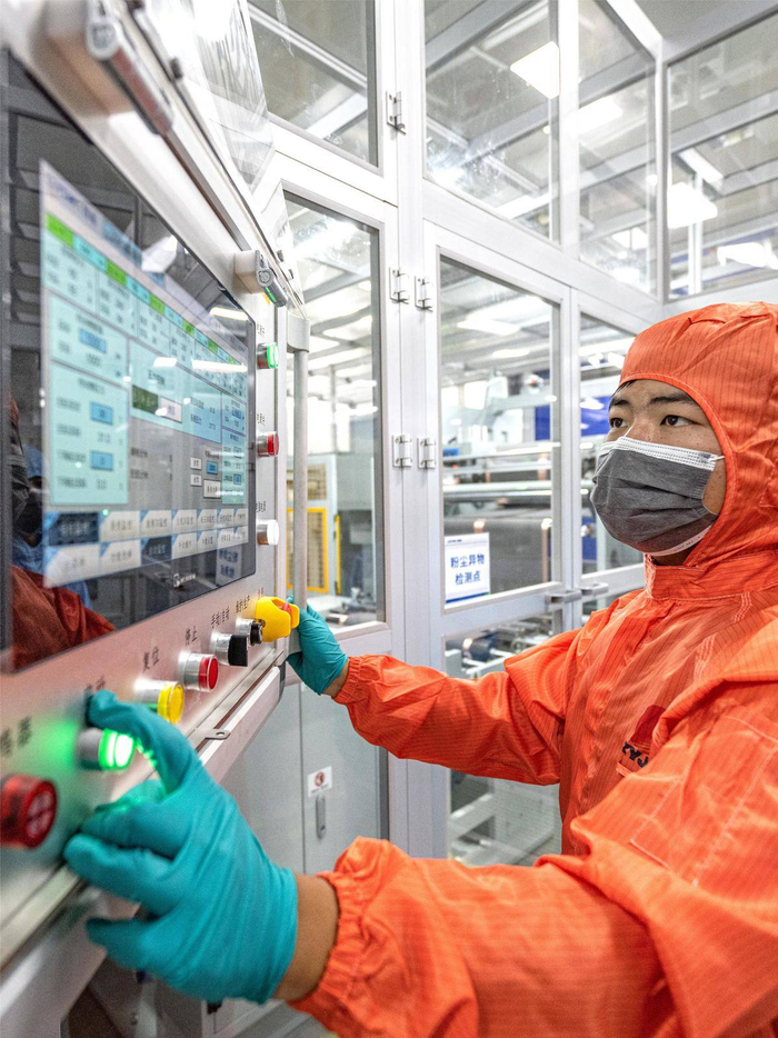 宜昌市夷陵区龙泉镇楚能新能源锂电池产业园。（湖北日报全媒记者 刘曙松 通讯员 岳黎 摄）