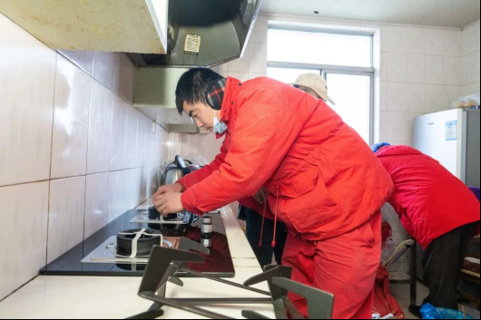 【为新苑一村做燃气改造】