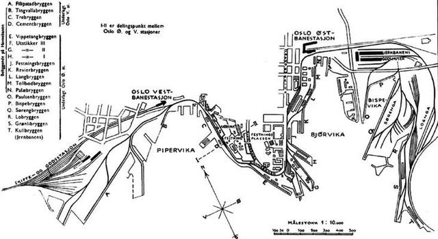 1936年的奥斯陆港（图片来源/State Railways of Norway）