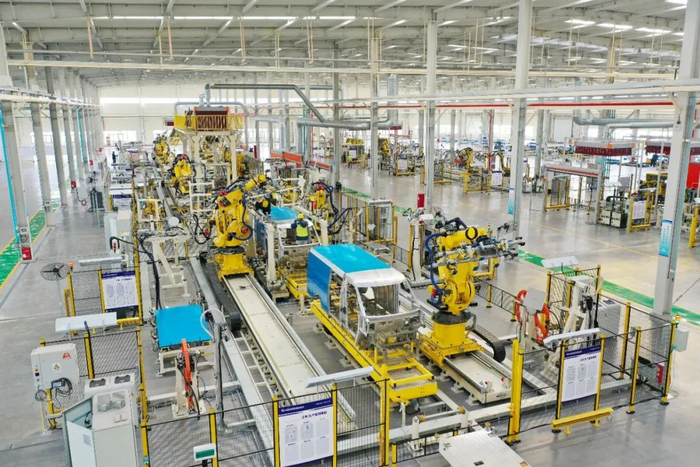 轻量化基地全铝车身集成生产线