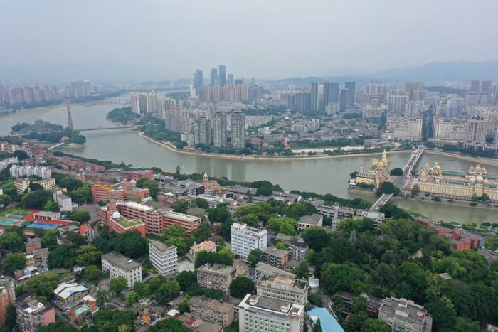 福州城市景观——烟台山历史风貌区（2023年6月13日摄）。新华社记者林善传摄 