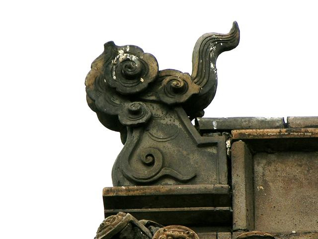 图为晋中乔家大院云纹望兽