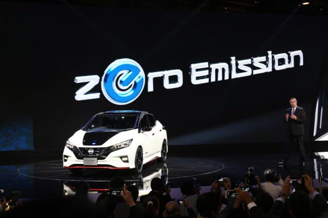 日产聆风搭载的“e-Pedal电子踏板系统”，被认为是“真正意义上的单踏板操作”。（图/视觉中国）