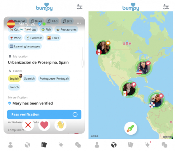 图：个人标签细分+全球地图头像