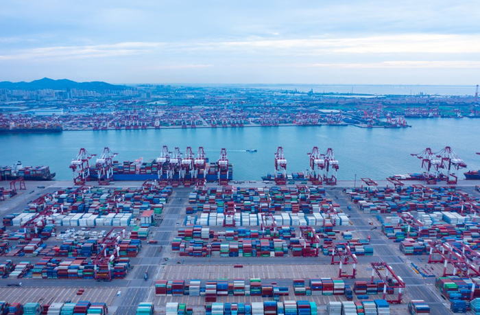 山东青岛港。图/图虫创意