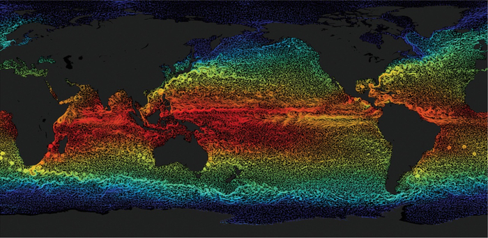 全球洋流分布图