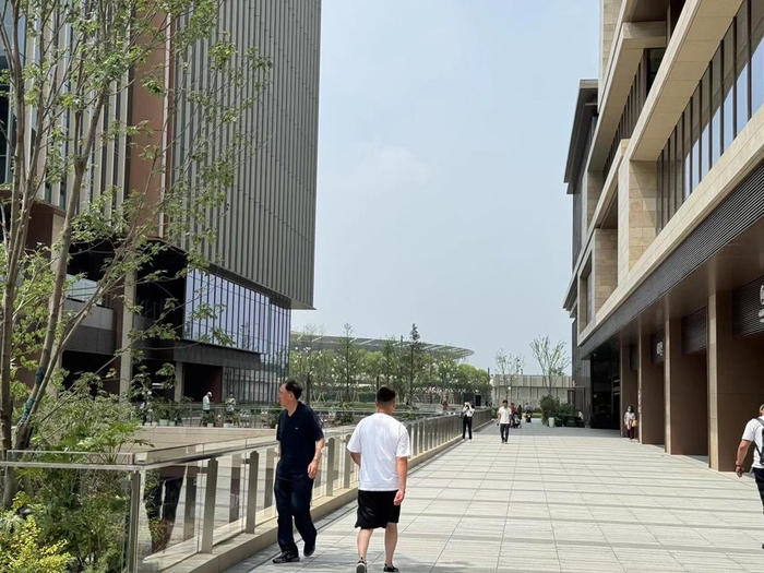 项目内可看到上海南站   舒抒 摄