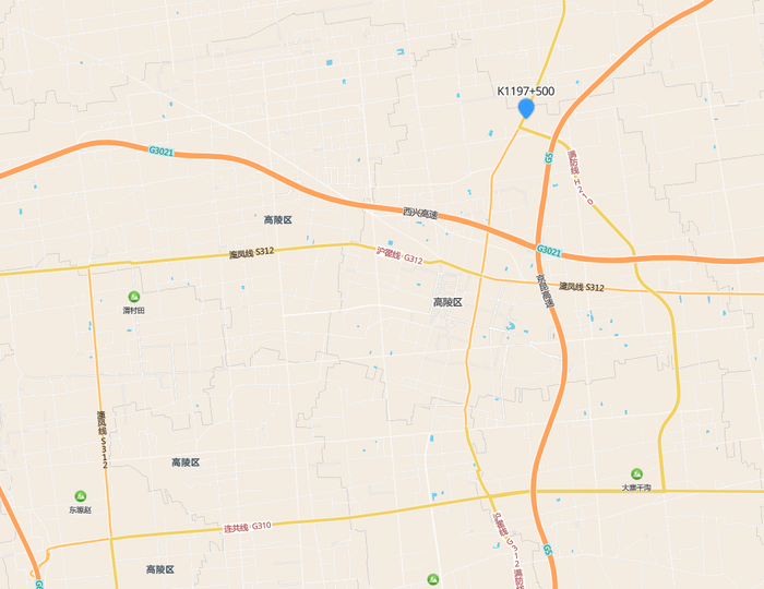 210国道施工路段位置示意图