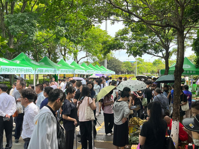 2024年海南省消费助农大集市走进高校活动现场