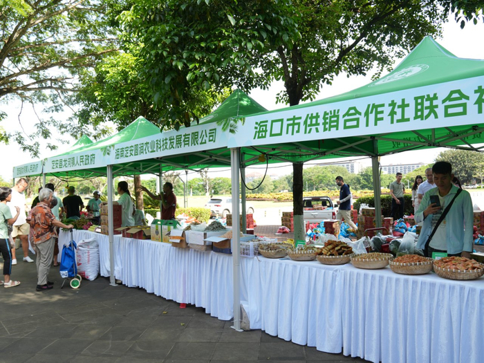 2024年海南省消费助农大集市走进高校活动现场