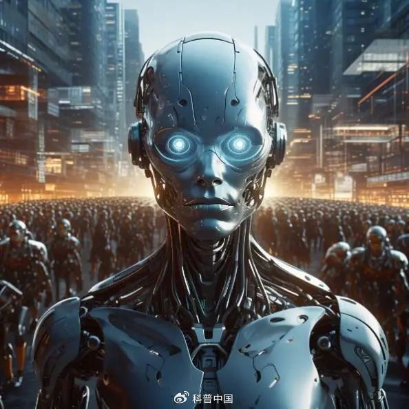 概念图 人工智能领导的社会 图片来源：AI 合成图