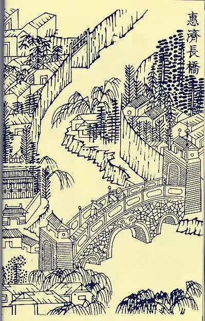 　　《荥泽县志》中惠济长桥图示