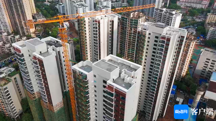 　　博雅片区（一期）城市更新项目建设中。记者 李昊 摄