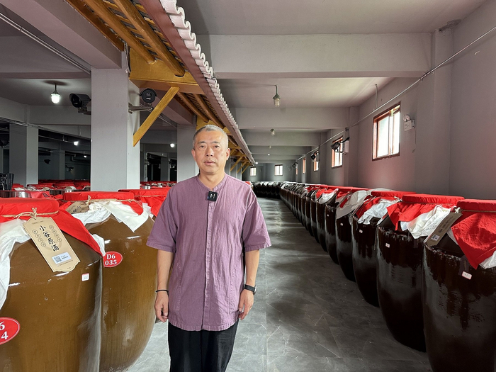 △2024年5月，进行千斤坛封坛仪式直播时的潘德湖