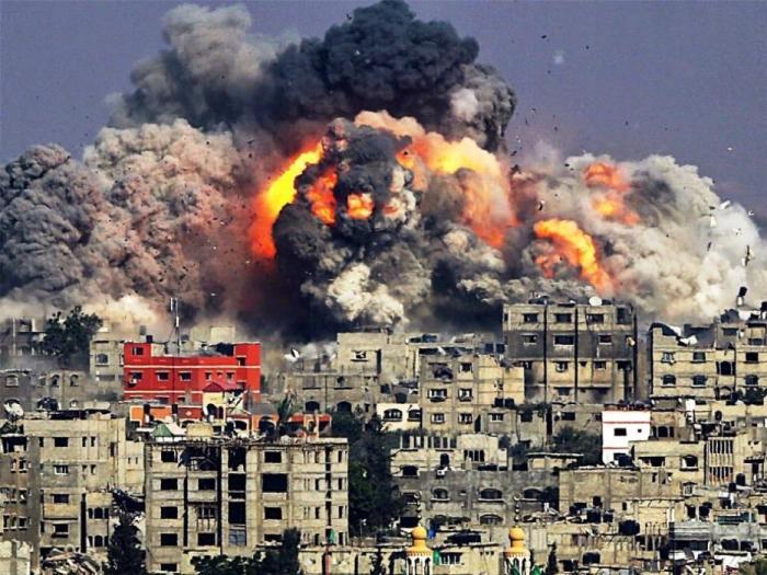 2014年以军轰炸加沙。图/《今日马耳他》网站