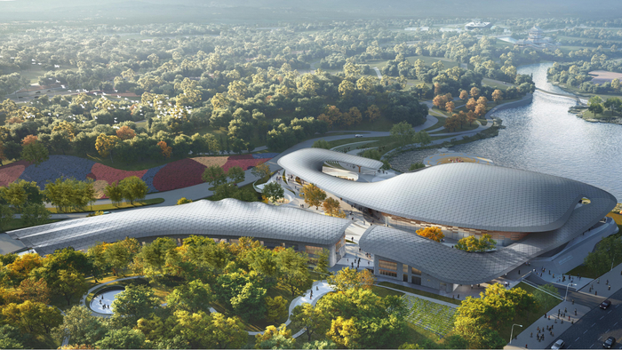 成都世园会主展馆俯视图 图源：2024成都世园会官方小程序
