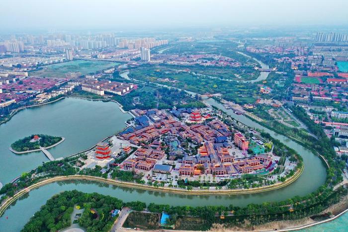   沧州城市景观（2023年5月15日摄）。