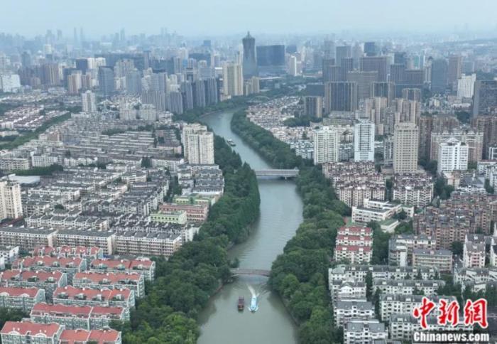 浙江杭州主城区的大运河沿岸景观。王刚 摄 