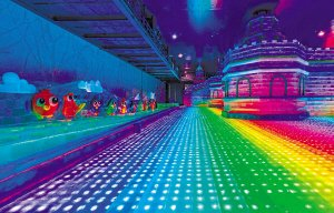 　　右图：冰雪大世界梦幻冰雪馆即将开馆。