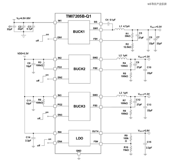 TMI7205B应用原理图