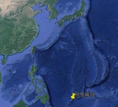 贝里琉岛所在位置示意