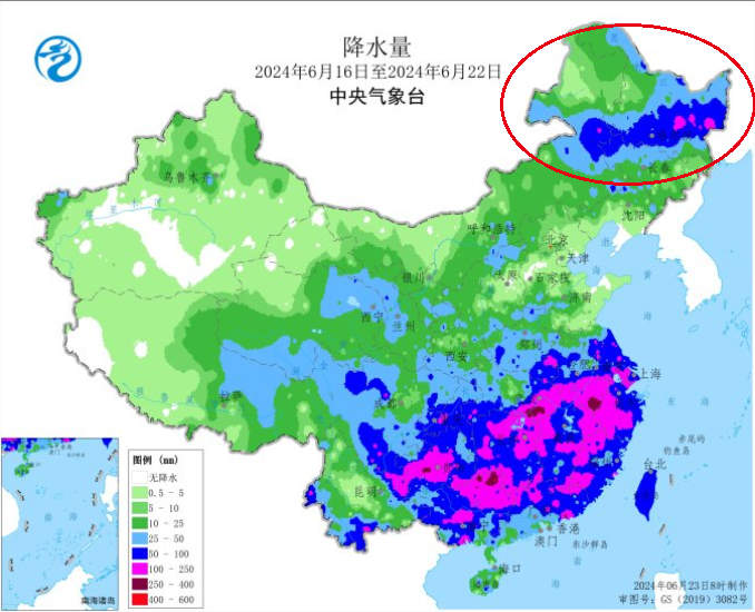 数据来源：中央气象台、紫金天风期货