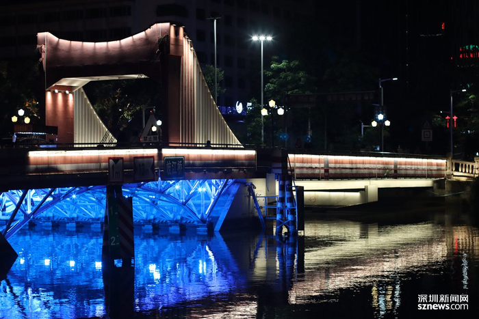 岐江桥夜景迷人。