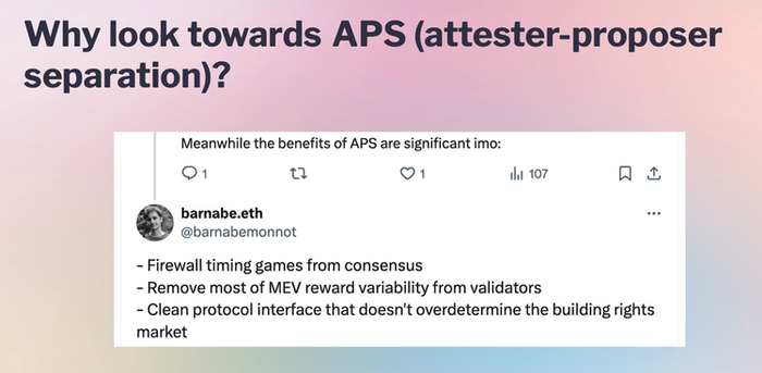 来源：Barnabé Monnot，从 MEV-Boost 到 ePBS 再到 APS