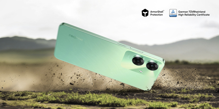 realme 真我C61 手机海外发布：紫光展锐T612、后置双摄，售7699 印度