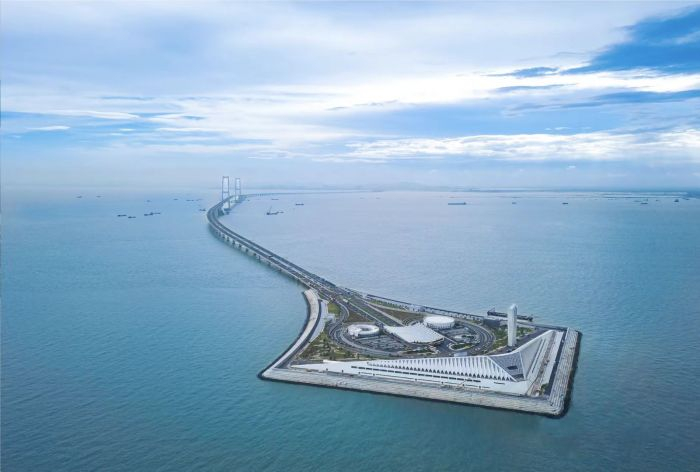 深中通道西人工岛  图源：深中通道发布