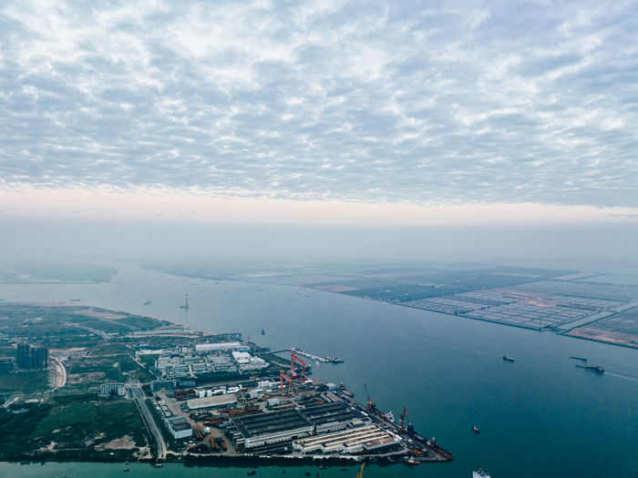 建设中的中山马鞍岛 图源：图虫创意