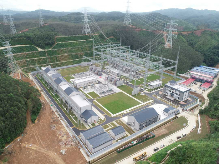 500千伏碧山输变电工程鸟瞰图。徐猛摄