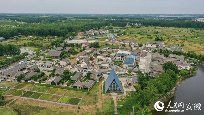 俯瞰长丰马郢。人民网记者 张俊摄