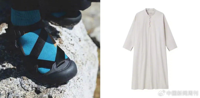 图源：左：天猫KEEN旗舰店 右：无印良品MUJI官方旗舰店