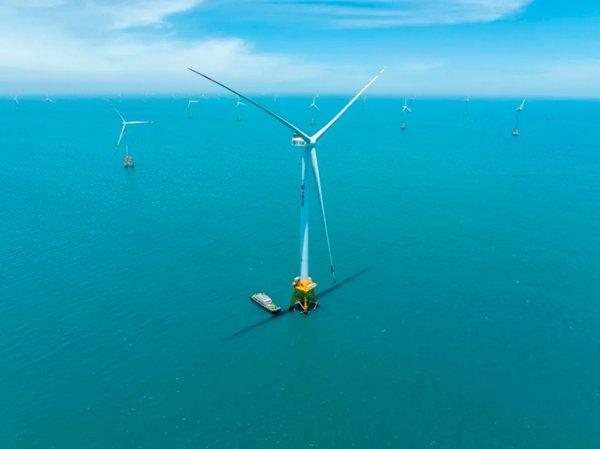 全球首台16兆瓦海上风电机组于2023年并网发电。韩磊摄
