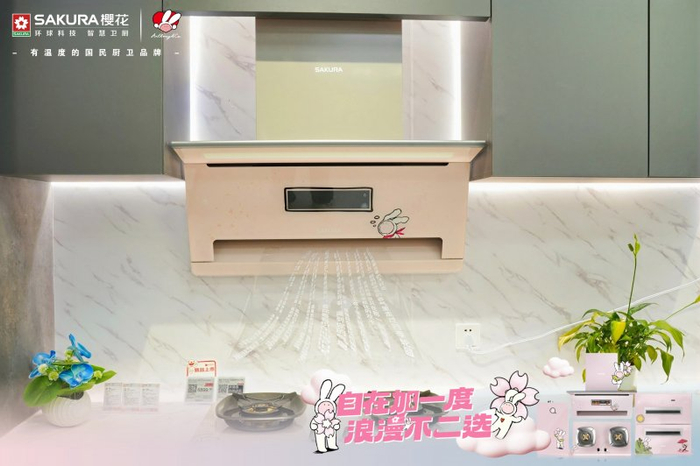 樱花不二兔联名款窈窕系列吸油烟机Q822M