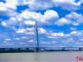 湘江上跨度最大的独塔斜拉桥顺利通车