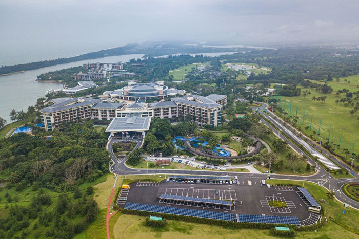   博鳌近零碳示范区（无人机照片，2024年3月9日摄）。新华社记者 蒲晓旭 摄