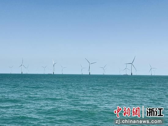 海上风机。 周健 摄
