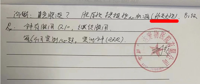 王女士提供的诊断书。