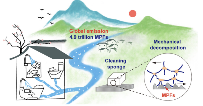 清洁海绵释放出大量的MPFs